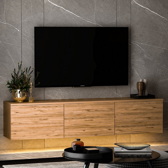 Hanah Home Soporte para TV Neon Illuminated - Atlantic Pine Hanah Home Soporte para TV Neon Illuminated - Atlantic Pine